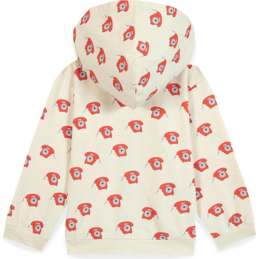BONTON Retro Phone Hoodie - Red