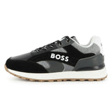 Black Branded Athletic Sneakers