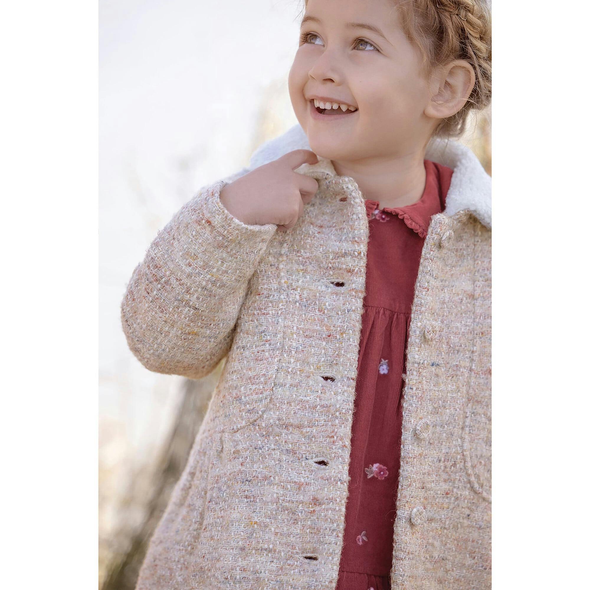 Baby Collared Front Pocket Button-Down Pea Coat