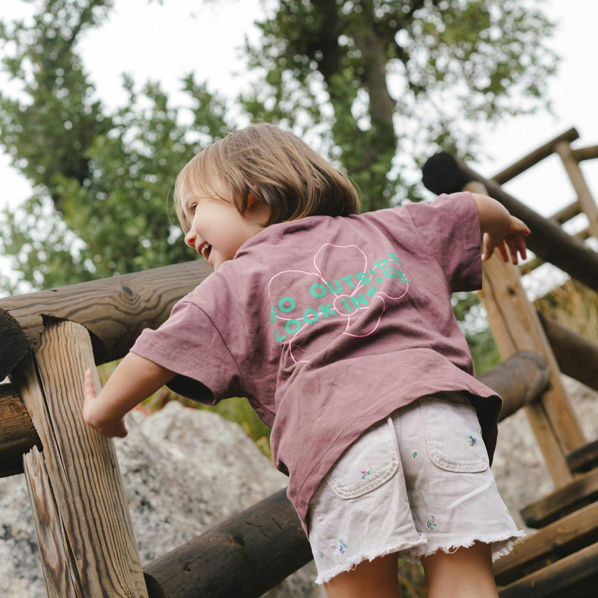 children's cotton t-shirt - flower power