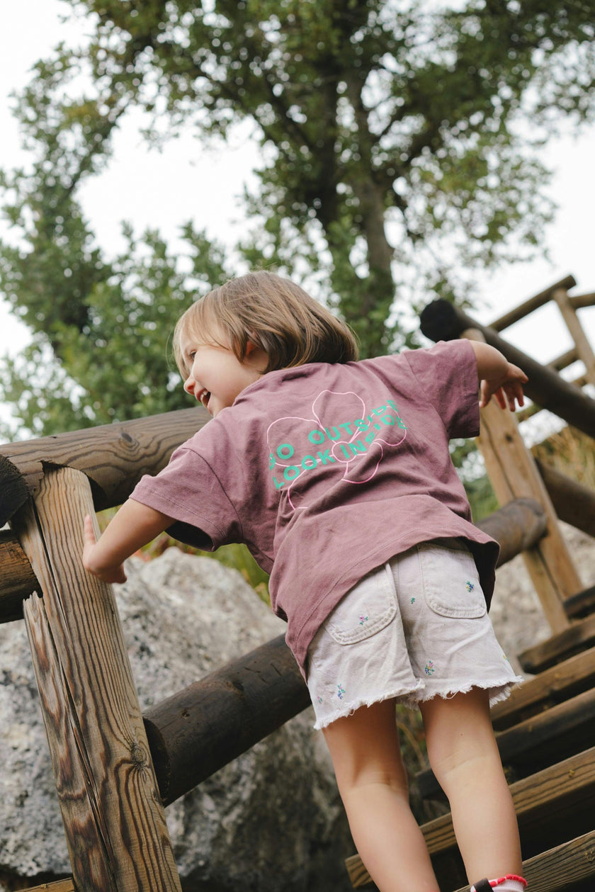 children's cotton t-shirt - flower power