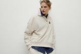 TNS Logo Woman Polo Whisper White Melange