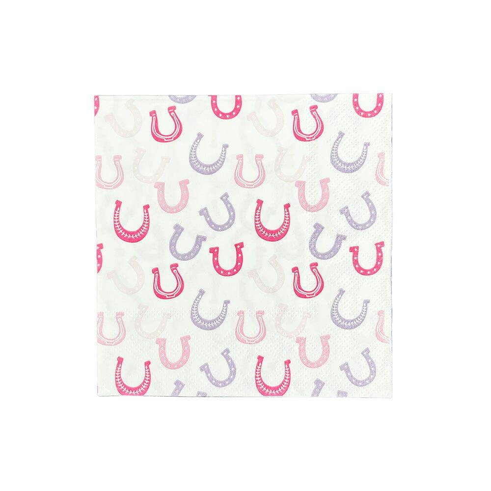 Pastel Rodeo Horseshoe Print Petite Napkins