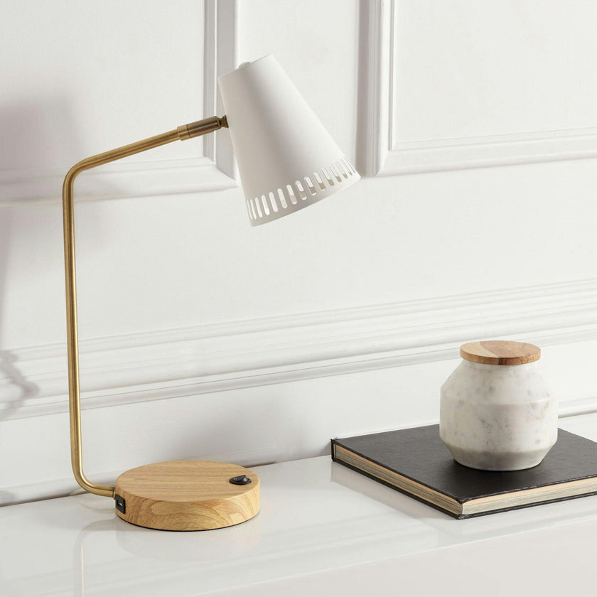 Veda Task Table Lamp with USB Port