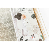 Hedgehogs and Mushrooms Bamboo Swaddle