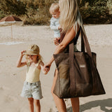Beach Hauler™ - Mini Mesh Beach Bag – Espresso