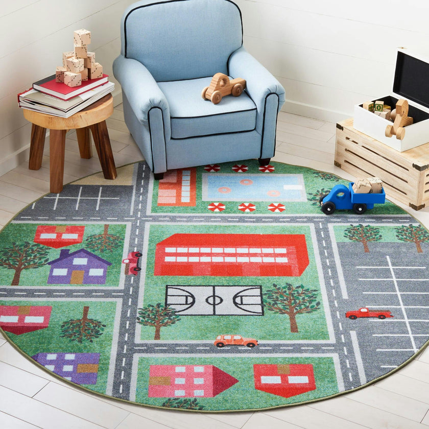 Kids Playhouse Avalon Rug, Green