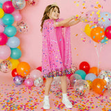 Raspberry Confetti Cape