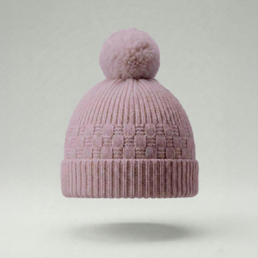 The Aspen Cashmere Baby Beanie | Rose