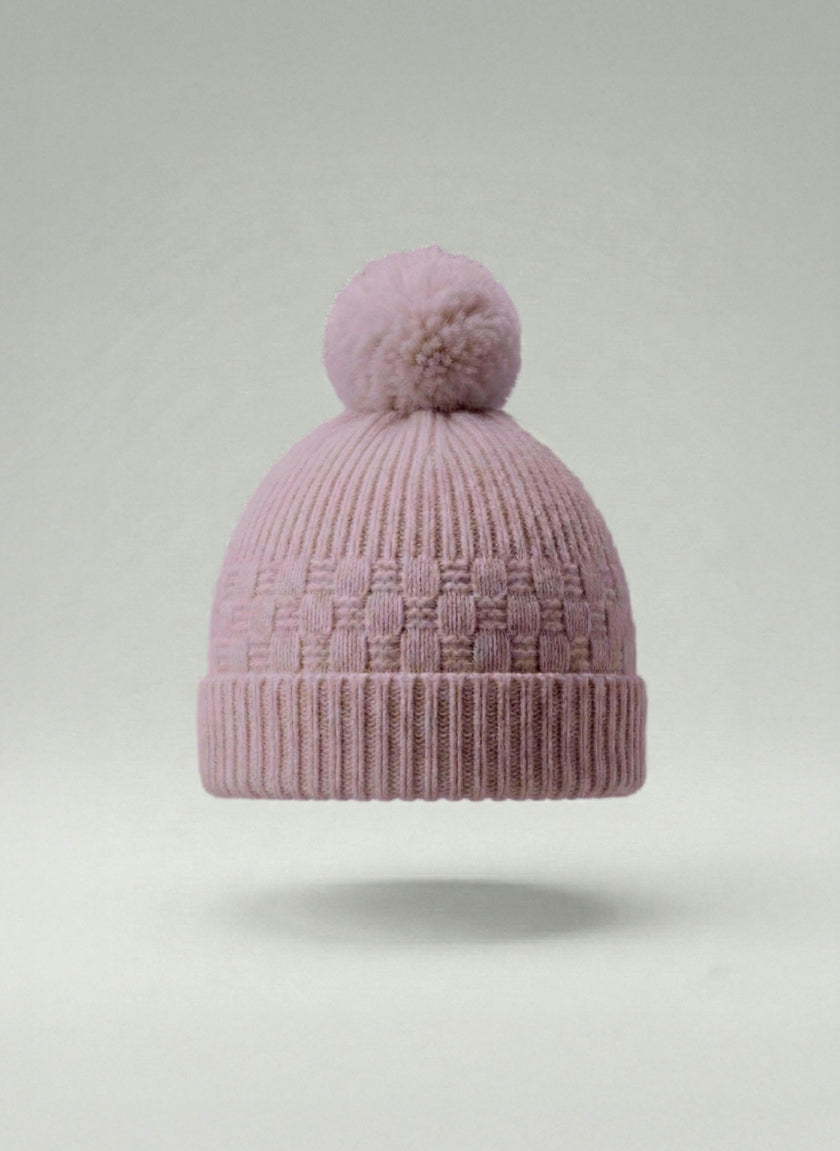 The Aspen Cashmere Baby Beanie | Rose