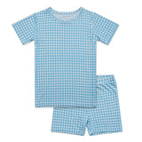 Harbor Gingham Short Sleeve & Shorts Bamboo Toddler Pajama Set