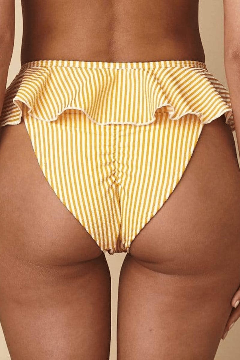 Women's Canary Stripe Tamarindo Ruffle