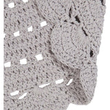 Alma Hand-Crocheted Scalloped Round Rug