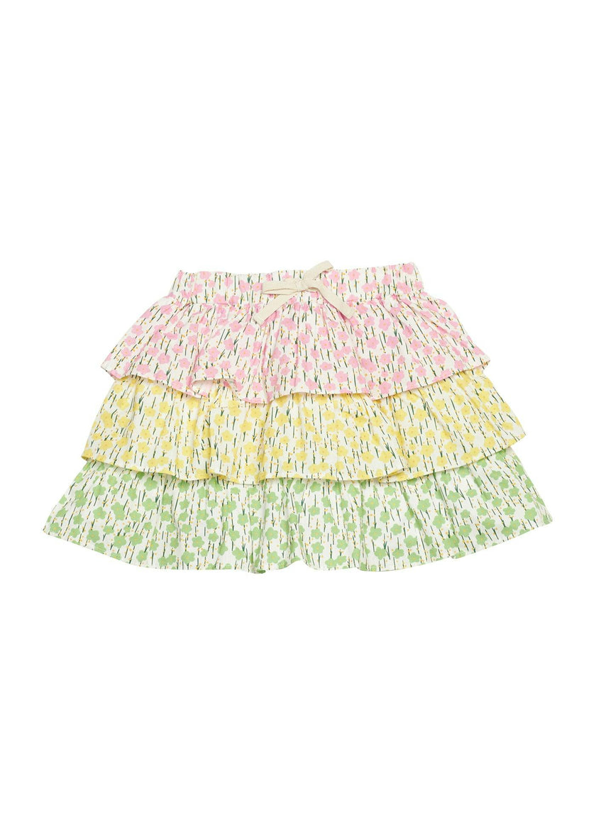 Multi Tiered Skort - Darien Daisies