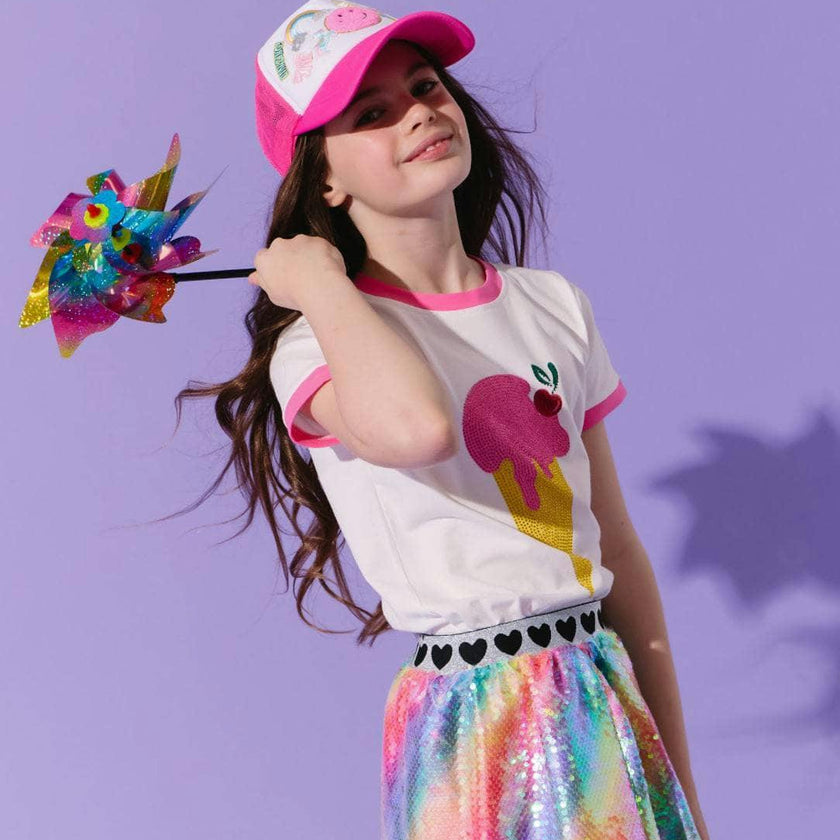 Shimmer Rainbow Sequin Skirt