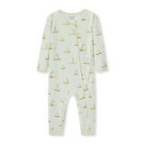 Sailboat Melody Organic Cotton Zipper Pajama