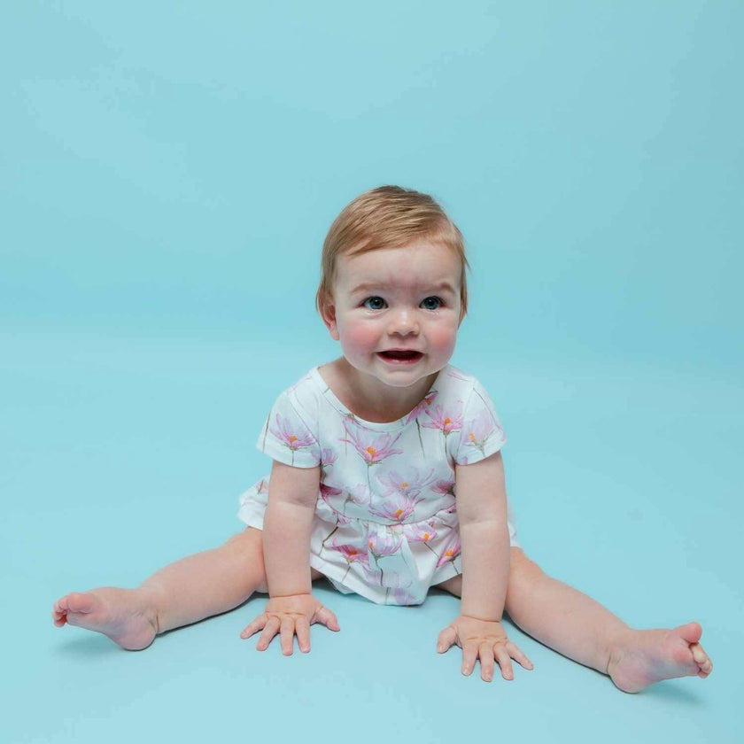 Round Neck 2-Layered Dress With Matching Bloomers