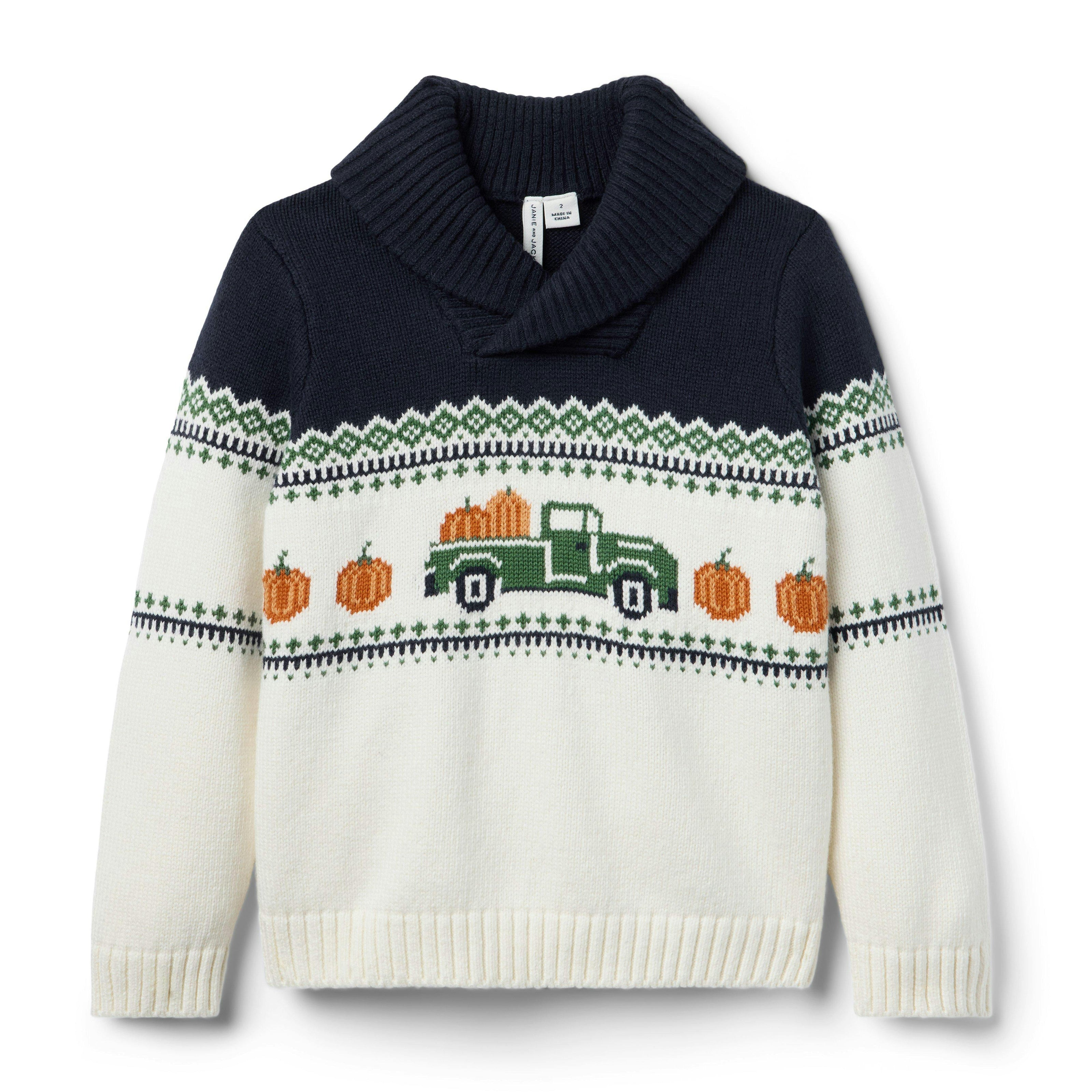 The Pumpkin Fair Isle Sweater, multicolor