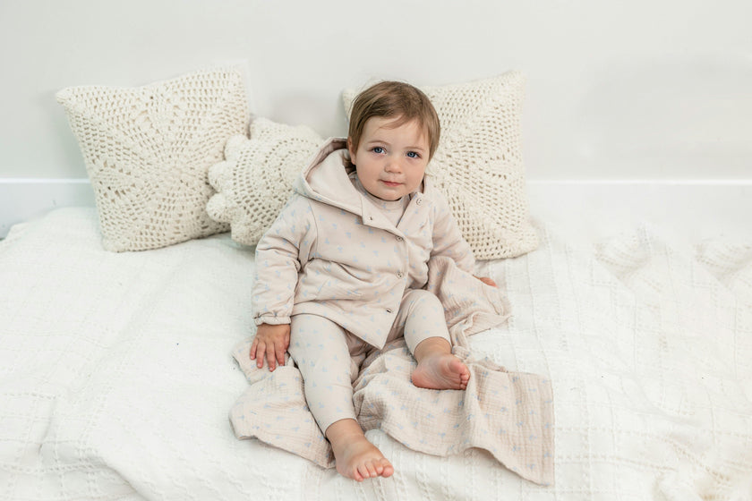 Radish Print Crinkle Muslin Swaddle