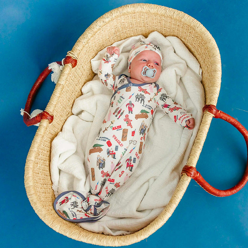 Newborn Knotted Gown - A Christmas Story
