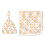 Organic Swaddle Blanket & Hat Set