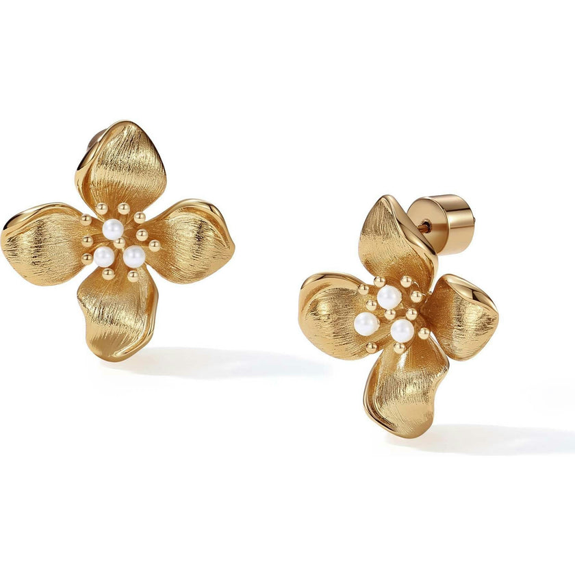 Iris Blossom Stud Earrings