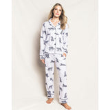 Women's Pima Pajama Set in Panthère de Paris