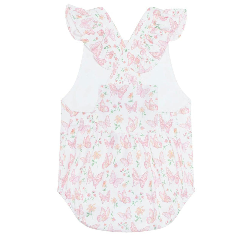 Butterflies Print Ruffle Bubble