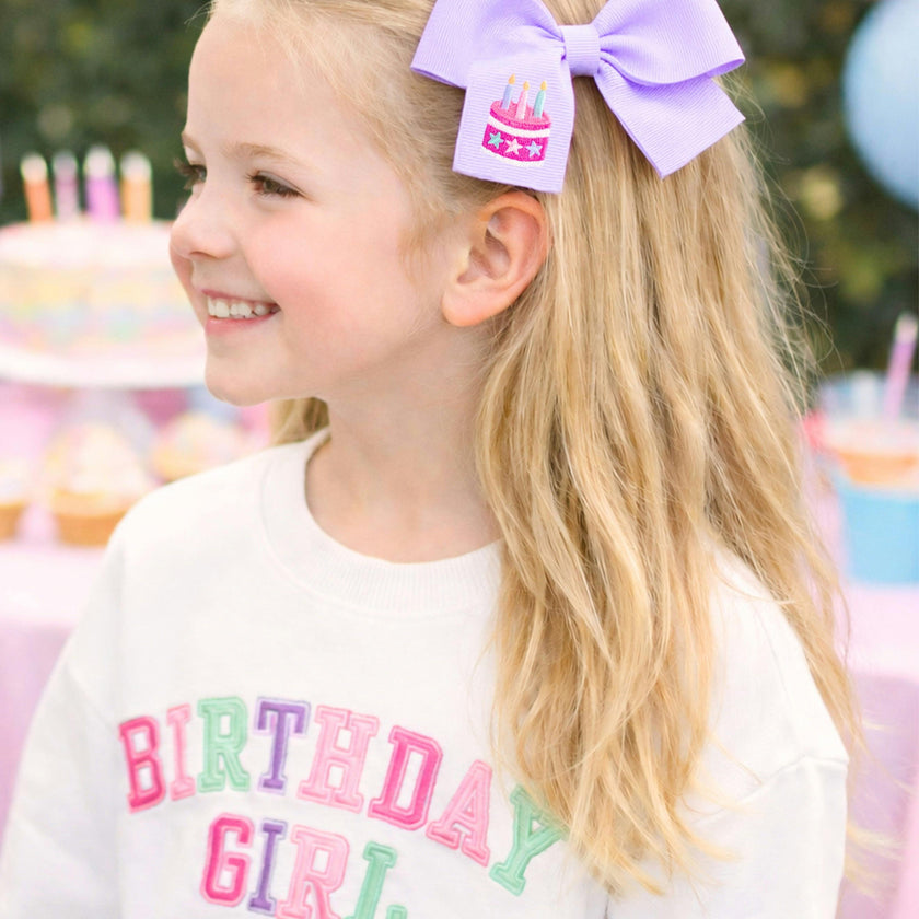 Birthday Cake Hair Bow