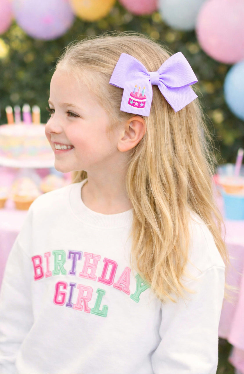 Birthday Cake Hair Bow