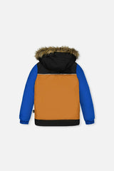 Two Piece Discover Snowsuit Black Brown and Blue