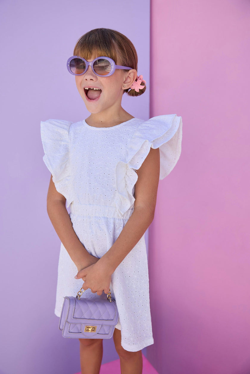 Sadie Dress - White Embroidery