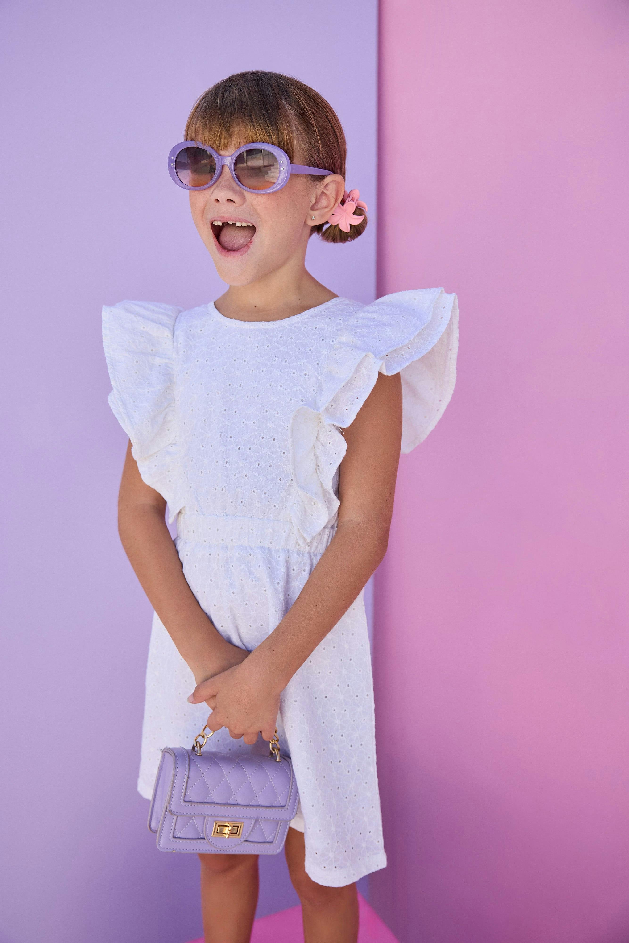 Sadie Dress - White Embroidery