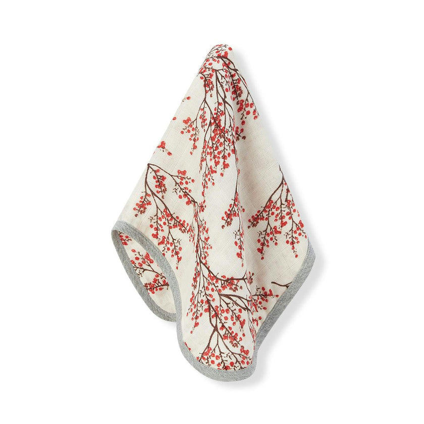 Winterberry Contour Four Layer Burp Cloth