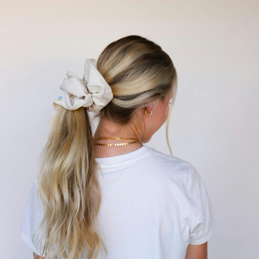 CREAM FARMERS MARKET CORSET SCRUNCHIE