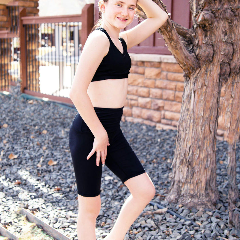 Essential Black Activewear Bike Shorts