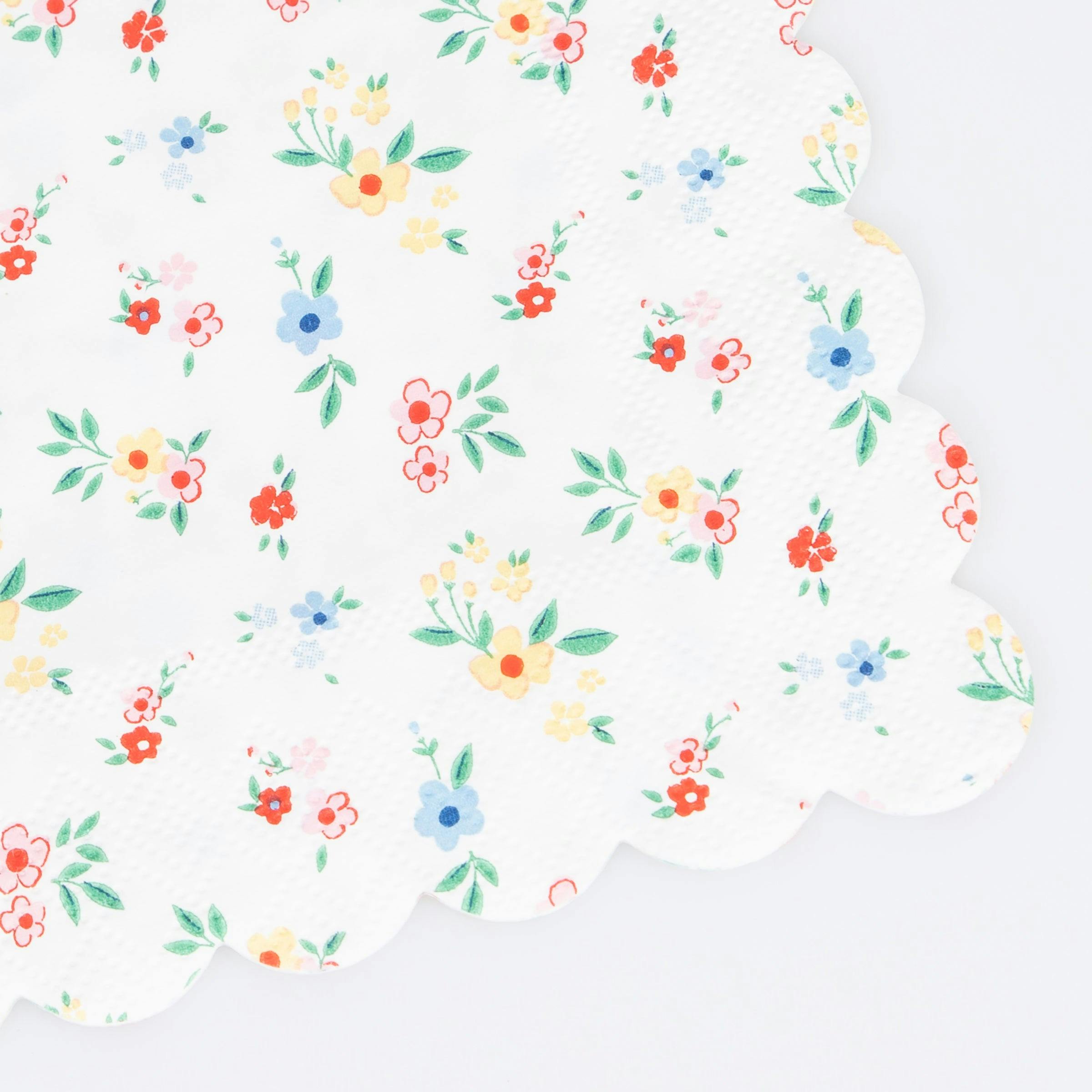 Ditsy Posy Scalloped Large Napkins