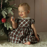 Tartan Frill Front Dress and Bloomers