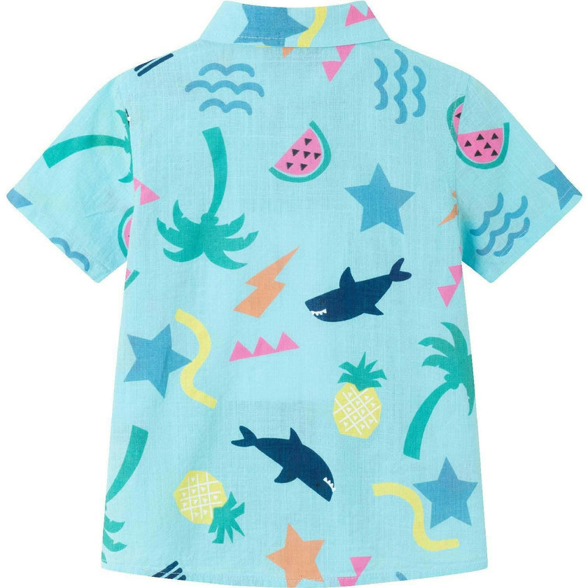 Kids 2-Piece Fun Print Matching Buttondown Set