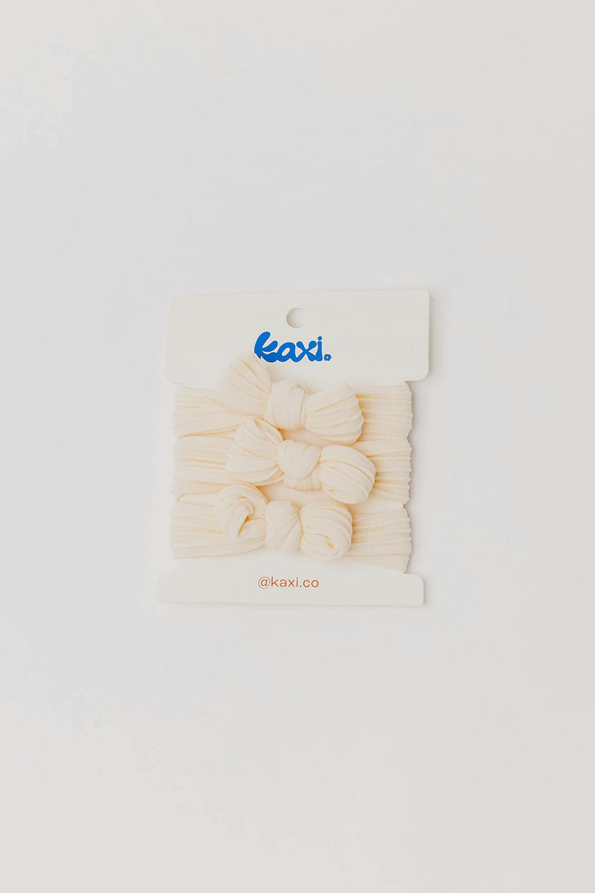 BOW SLICK BACK PONYTAILS (PACK OF 3)