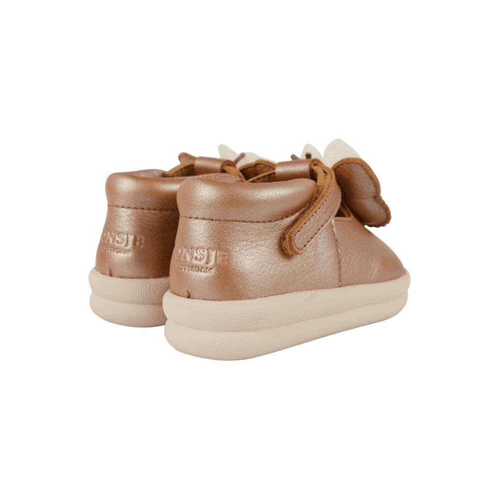 Vlindy Shoes | Clay Metallic Leather