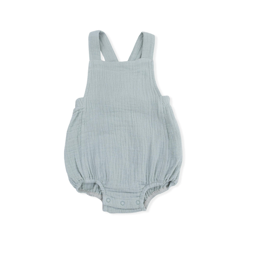 Solid Muslin Jadeite - Retro Sunsuit