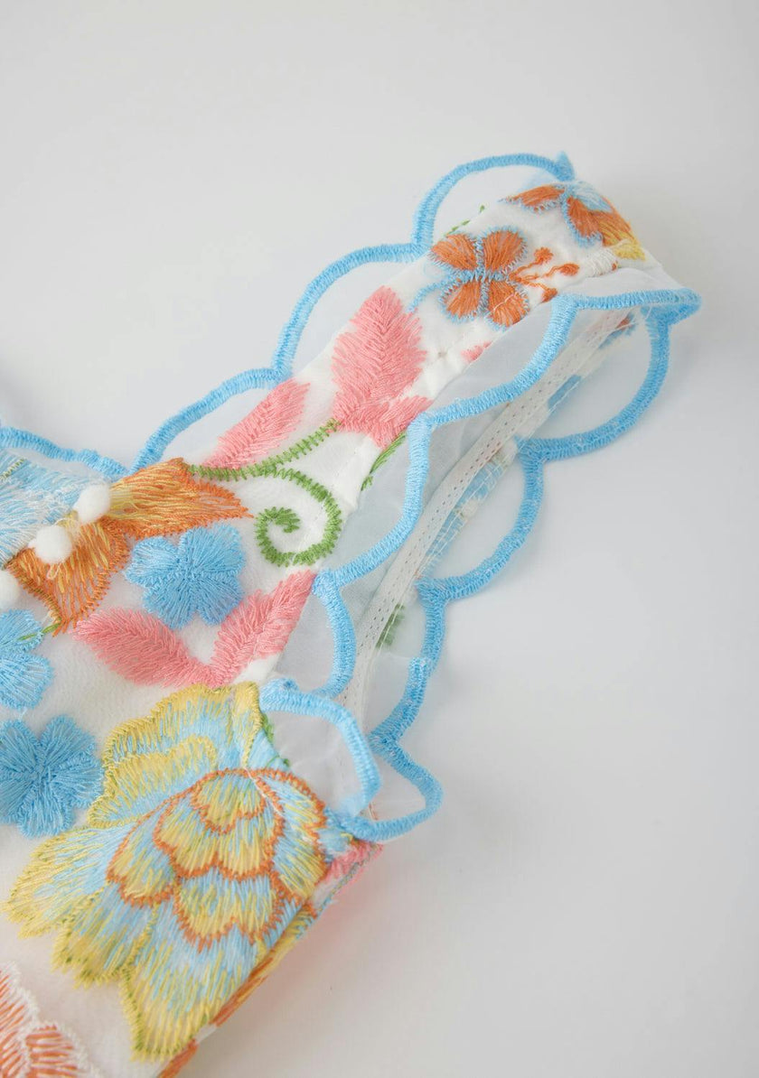 Bianca Embroidered Mini Dress