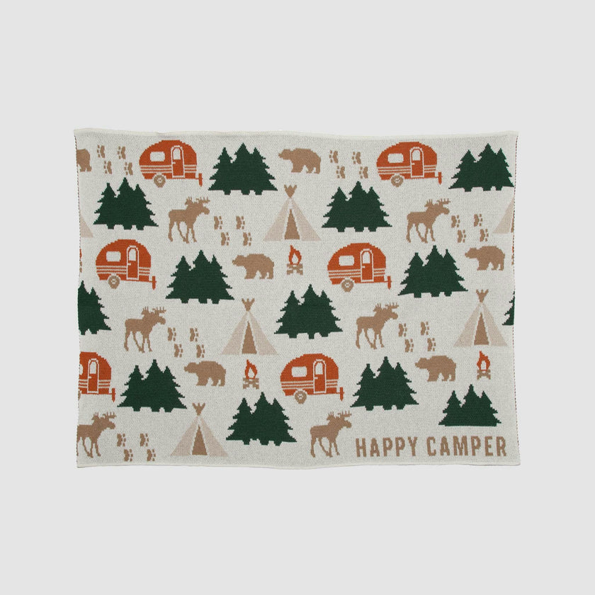 Happy Camper Baby Throw