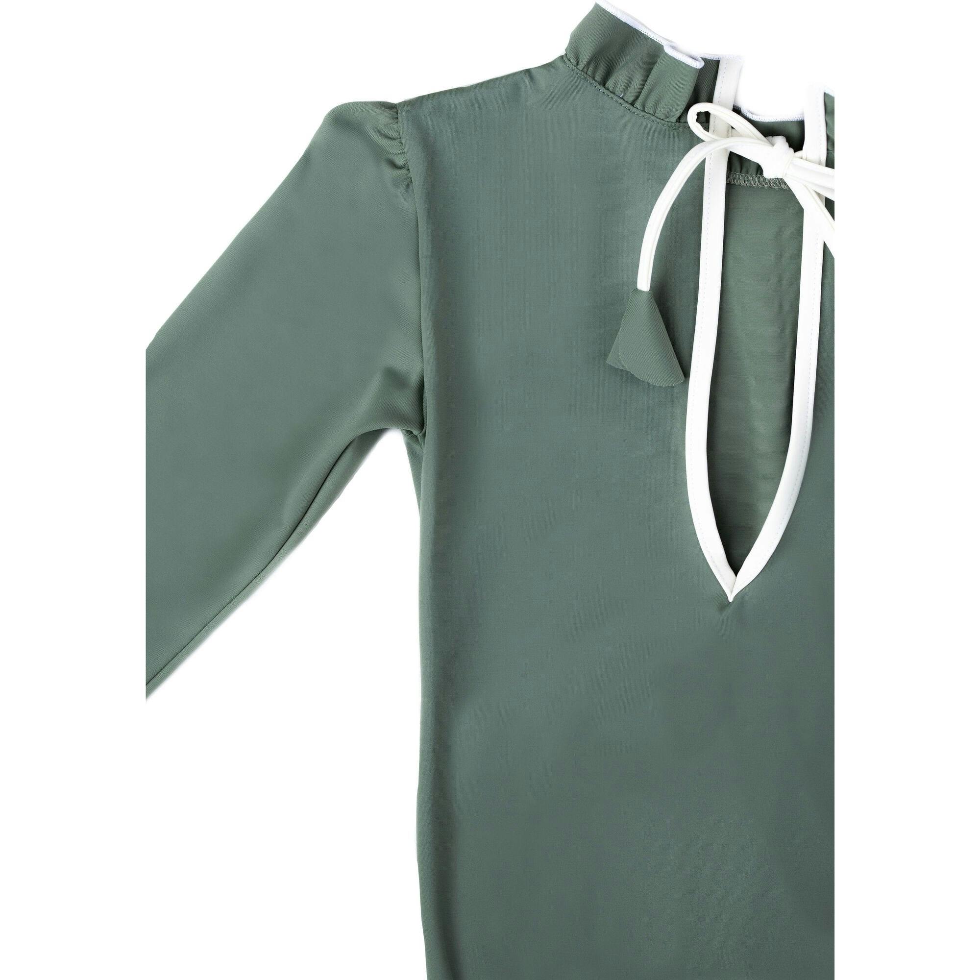 Sofia Surf Suit in Sage Green & Ivory