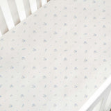 Ditsy Floral Crib Sheet - Blue