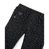 Black Leopard Print Pants