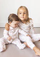 Winter Flowers Pima Baby Pajama