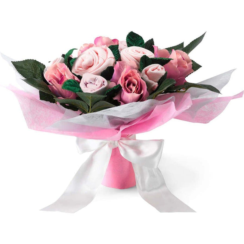 Hand Tied Baby Clothes Bouquet