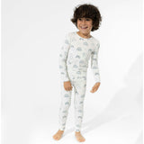 Grey Rainbows Bamboo Kids Pajamas